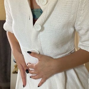 White Saks Fifth Avenue Sweater